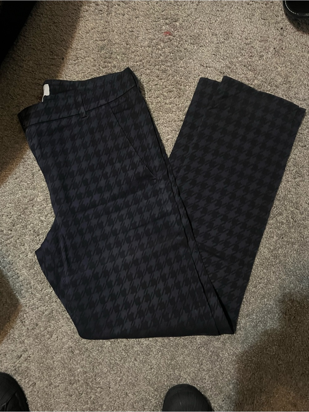 Jigsaw Black Houndstooth Women's Dress Pants